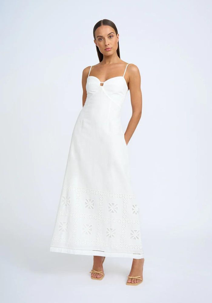 By johnny shop white dress