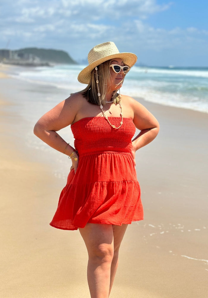 CABO Leilani Mini Dress - Hibiscus