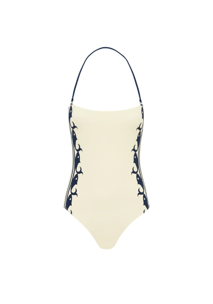 ALEMAIS Marine Strapless One Piece