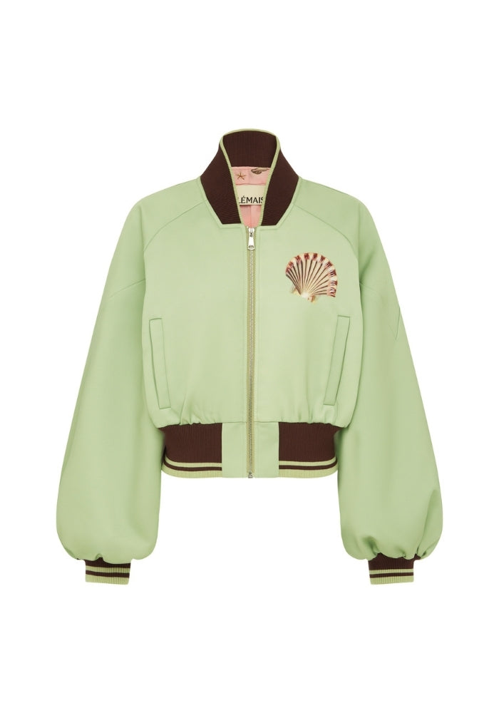 ALEMAIS Opal Mint Bomber Jacker