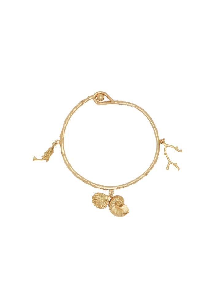 ALEMAIS Reverie Sea Shell Charm Bangle