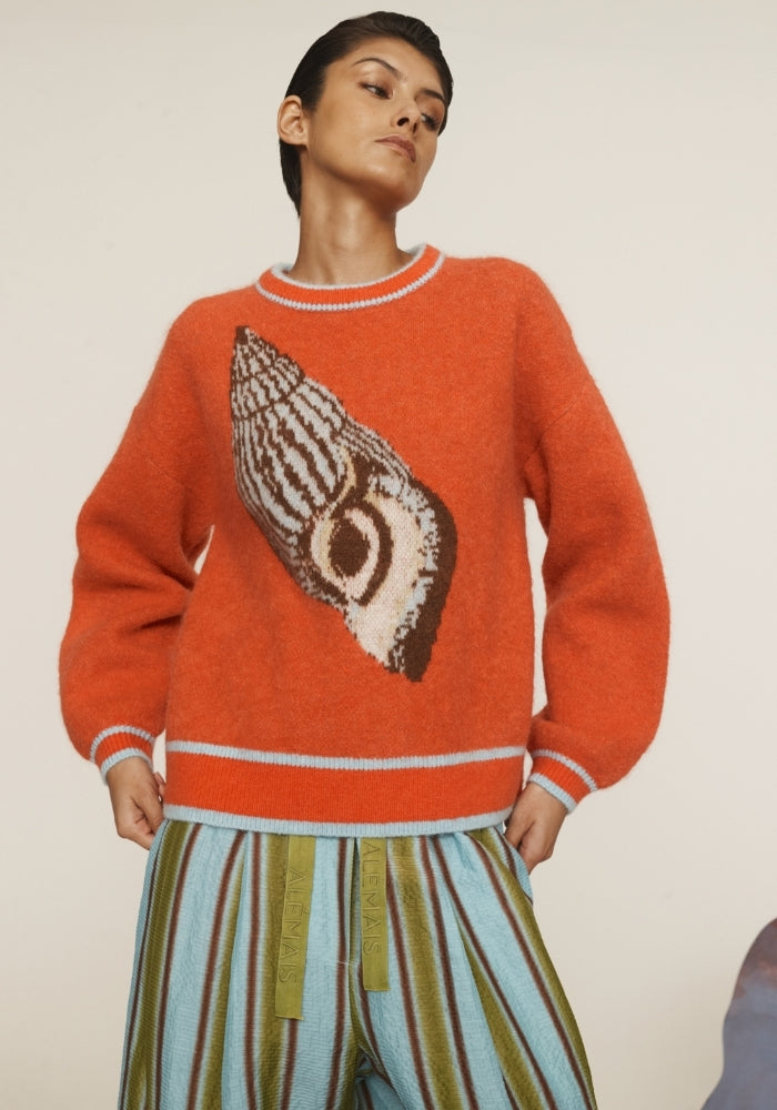 ALEMAIS  Sea Star Shell Knit Jumper