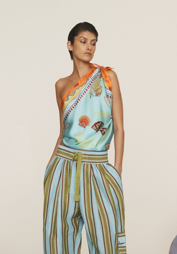 ALEMAIS Surrealist Summer Silk Scarf