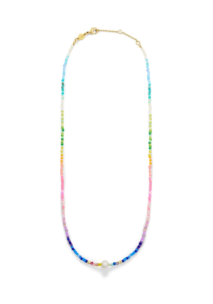 ANNI LU Capri Necklace - Neon Rainbow