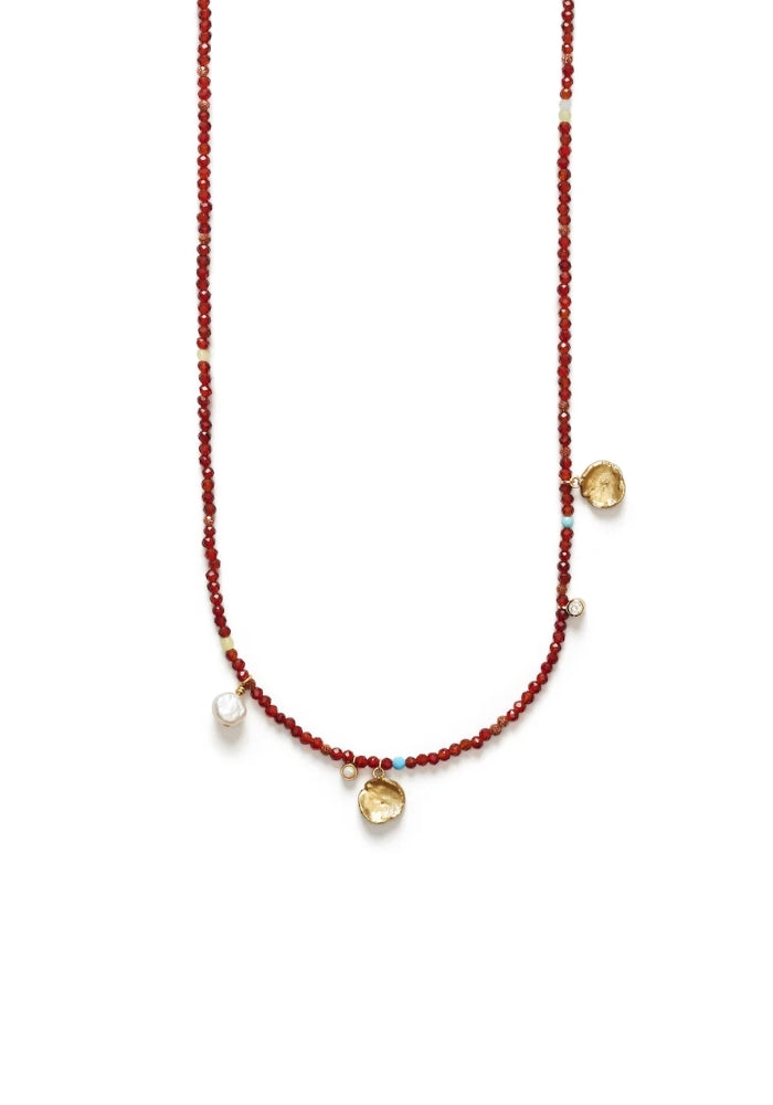 ANNI LU Maroon Harmony Necklace