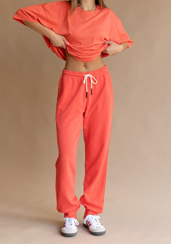 ARAMINTA JAMES Zip Hem Trackpant Coral