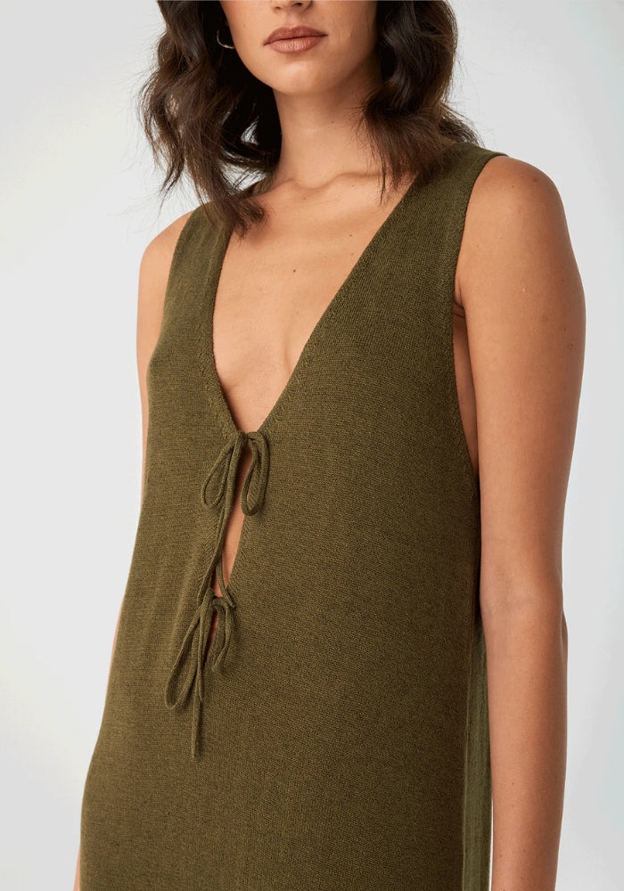 ARCAA Poppy Midi Dress - Olive