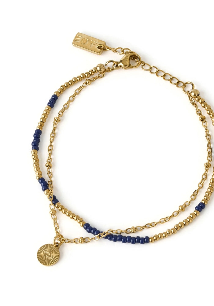 ARMS OF EVE Cobra Gold Bracelet - Midnight