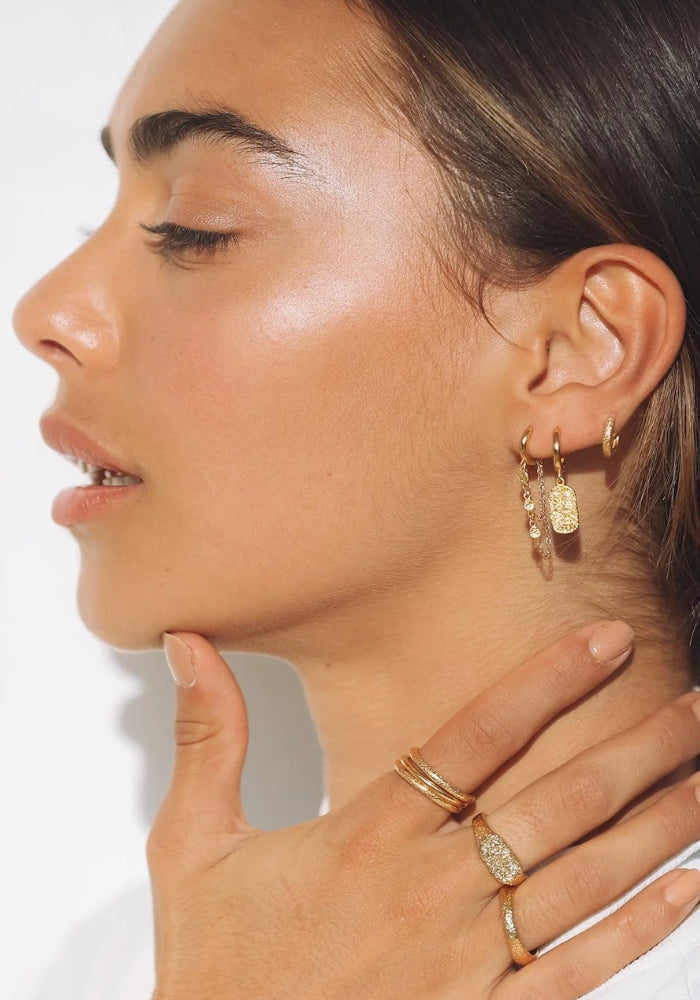 Luka Gold Huggie Earrings