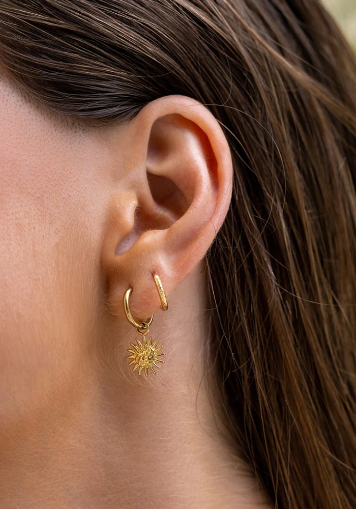 ARMS OF EVE Magnolia Gold Charm Earrings