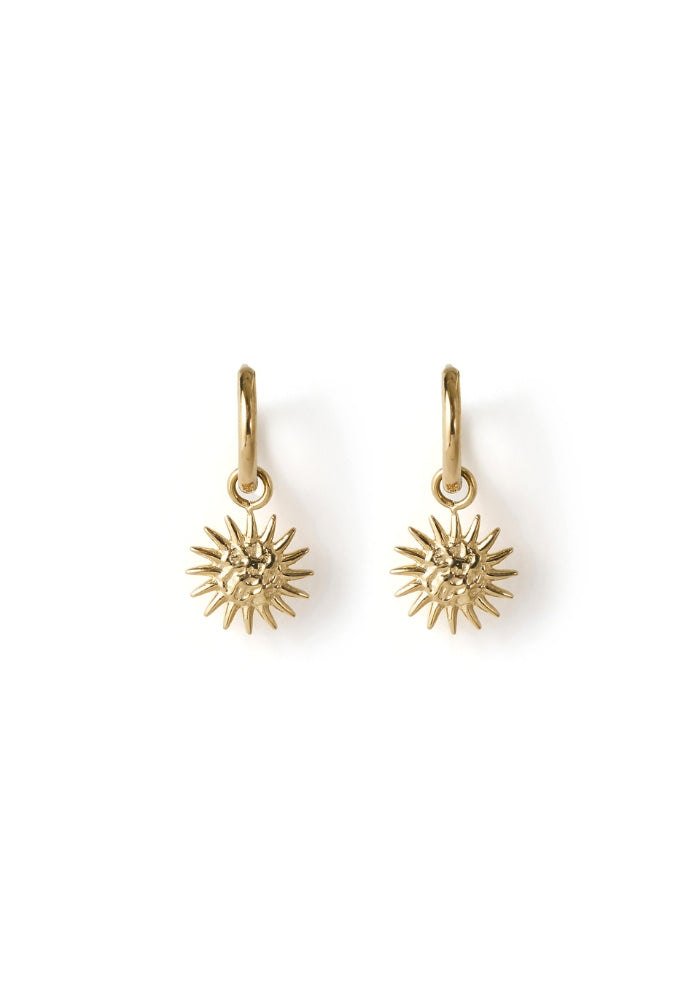 ARMS OF EVE Magnolia Gold Charm Earrings