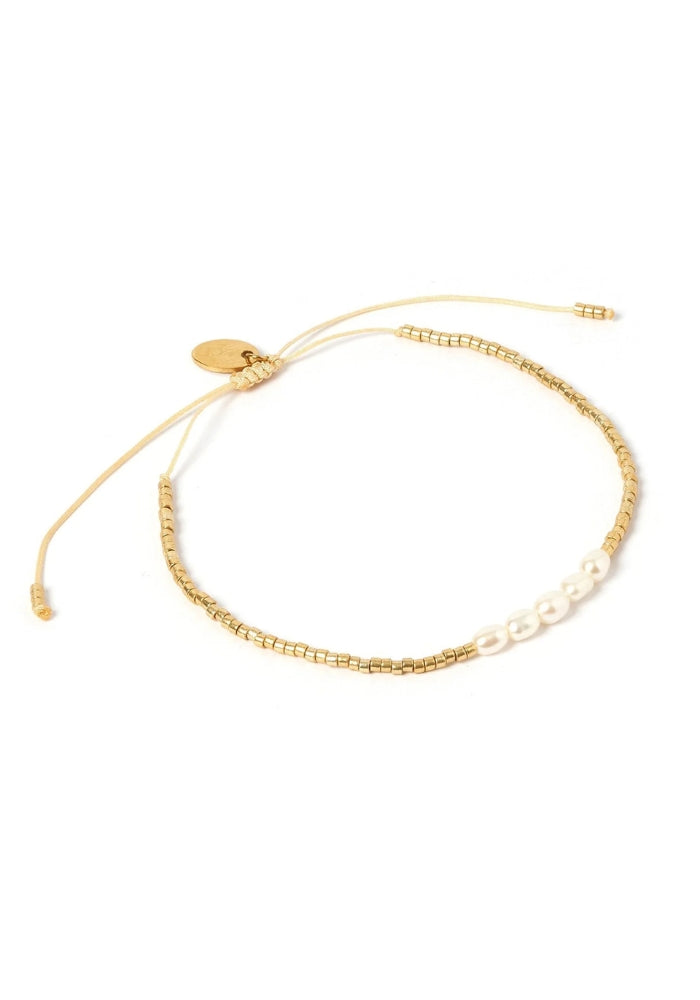 ARMS OF EVE Seline Gold and Pearl Bracelet