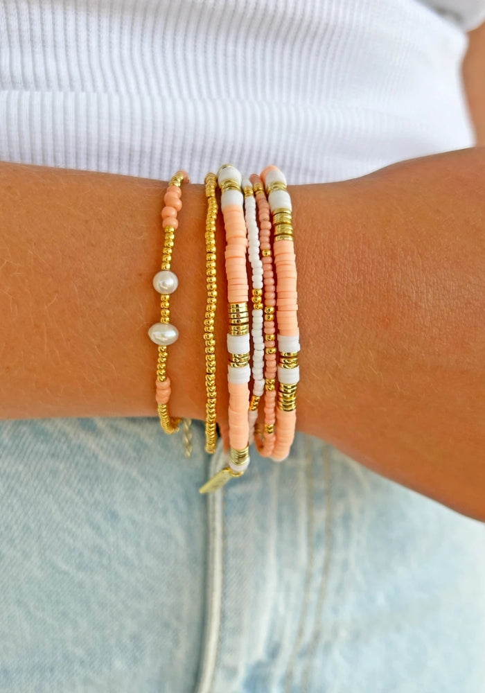 ARMS OF EVE Sunny Bracelet Set - Coral