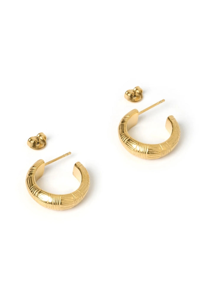 ARMS OF EVE Sadie Gold Hoop Earrings