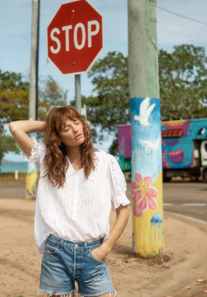 AUGUSTE Ellory Blouse - White