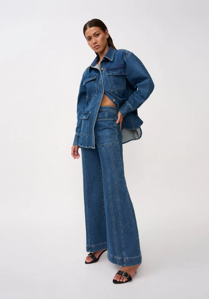 The Della Denim Wide Leg Jean