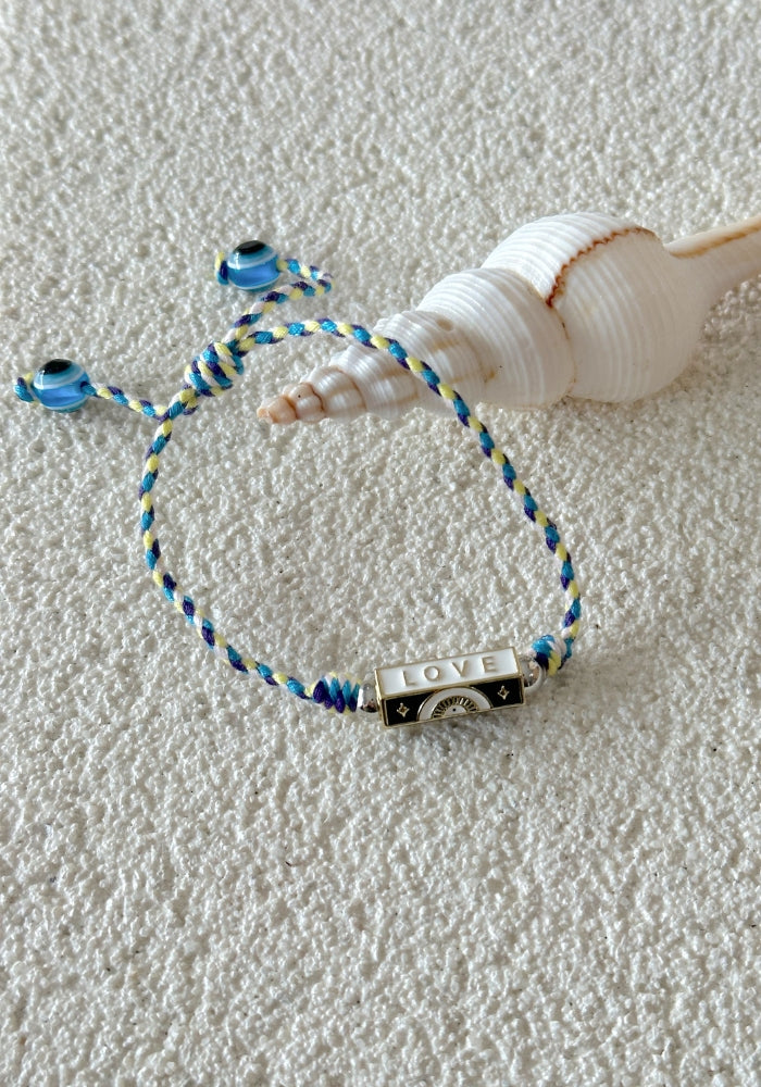 CABO GYPSY Braided Rope Bracelet - Blue 