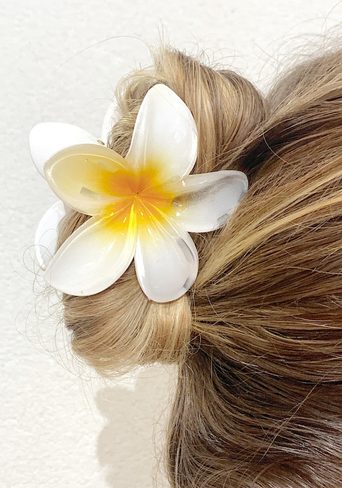 Frangipani Hair Claw - 4 Colors