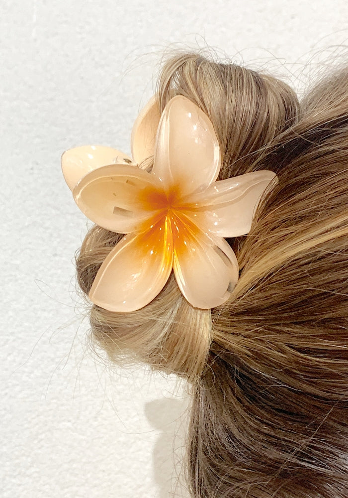 Frangipani Hair Claw - 4 Colors