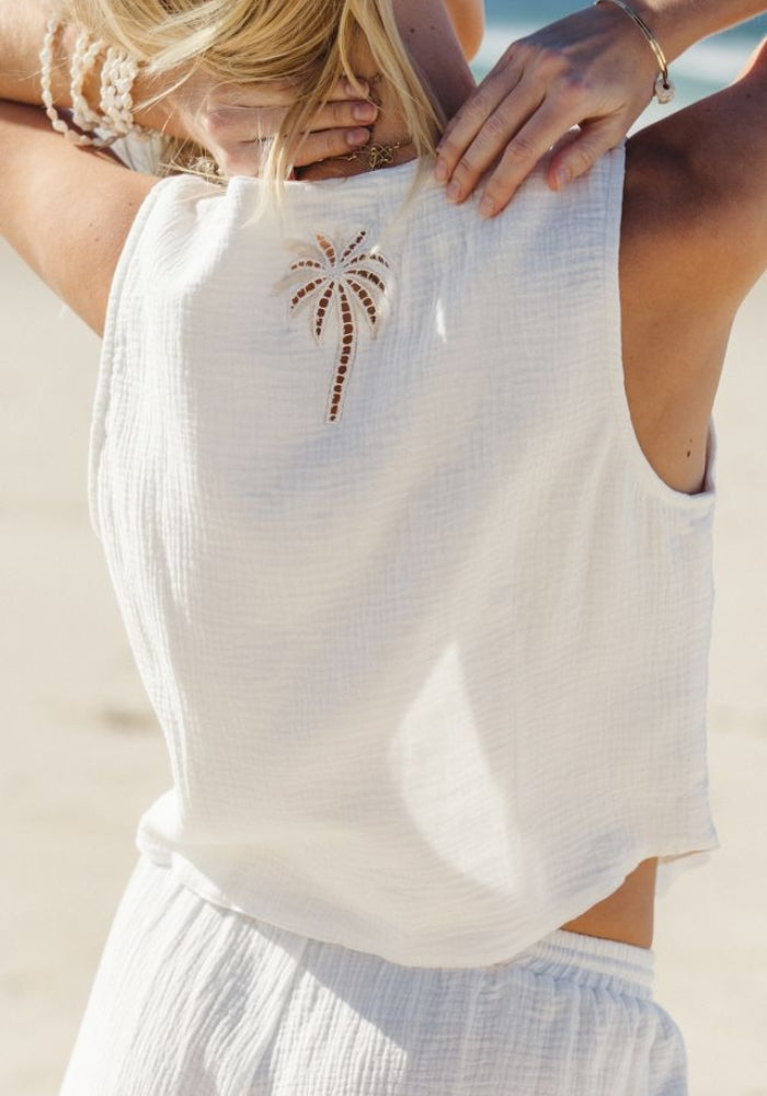 CABO Palm Vest - White