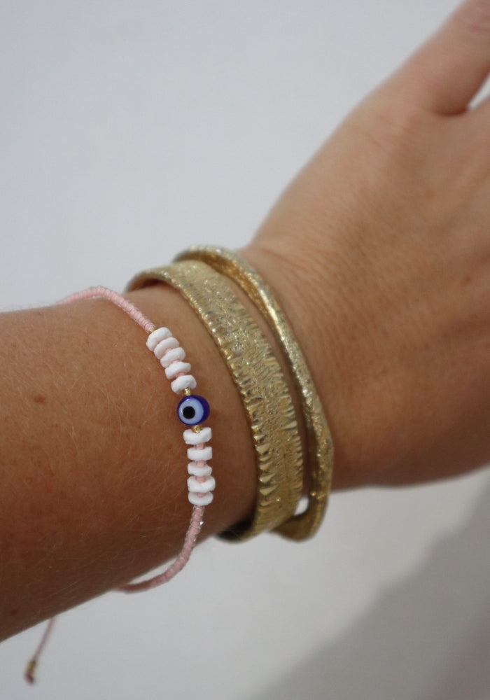 Evil Eye Bracelet - Pink