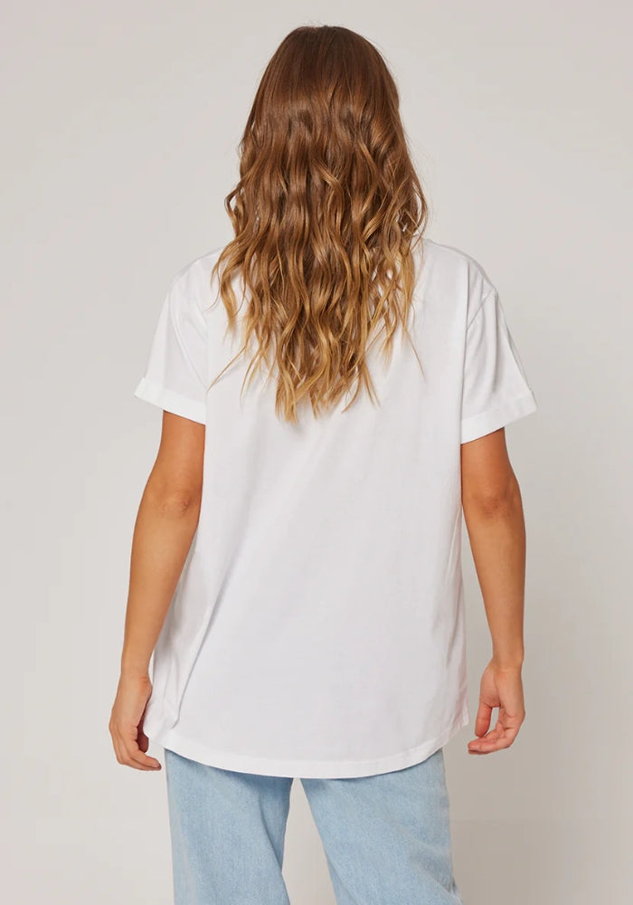 Marlo Tee - White/Hazel Leopard