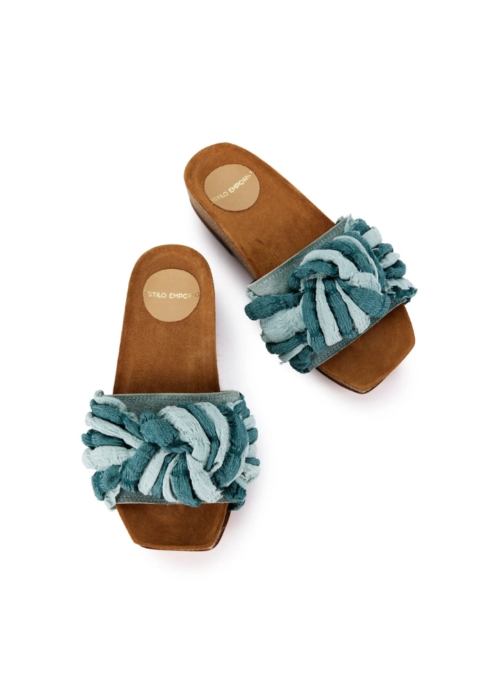 ESTILO EMPORIO Gala Slide - Teal Multi