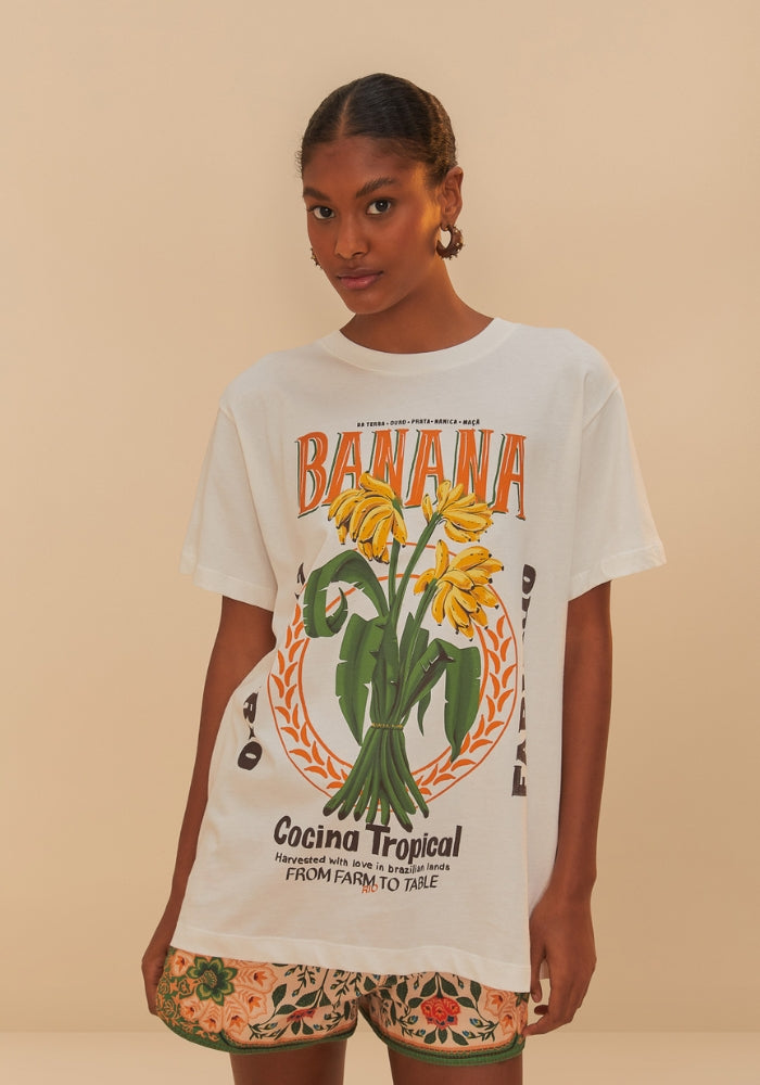 FARM RIO Banana Cocina Relaxed T-shirt