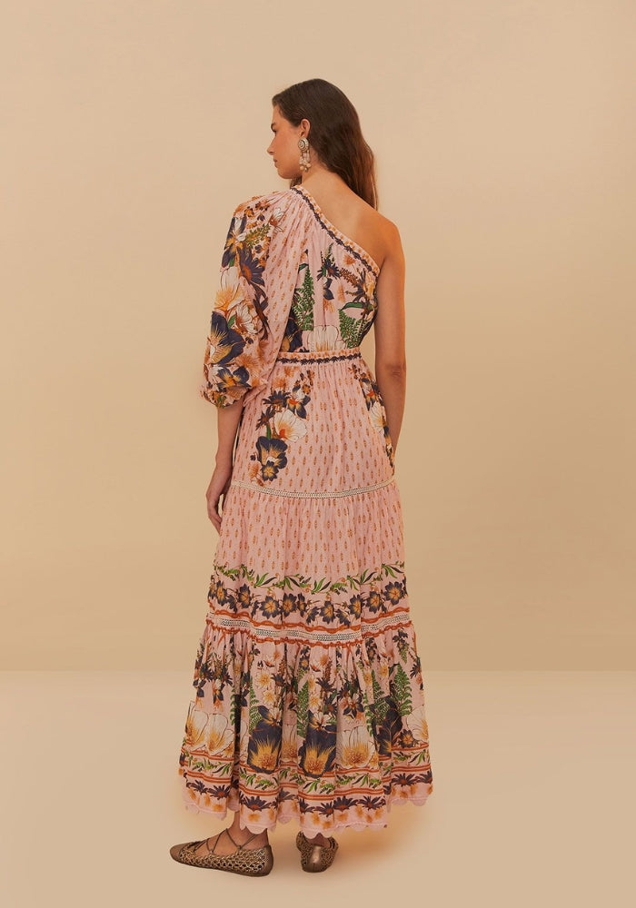 FARM RIO Pink Dream Garden Maxi Dress