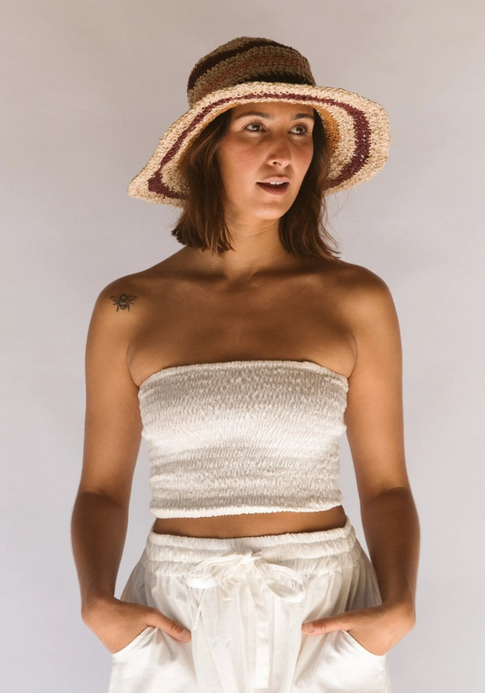 HOBO AND HATCH Polly Short Brim Hat - Samba