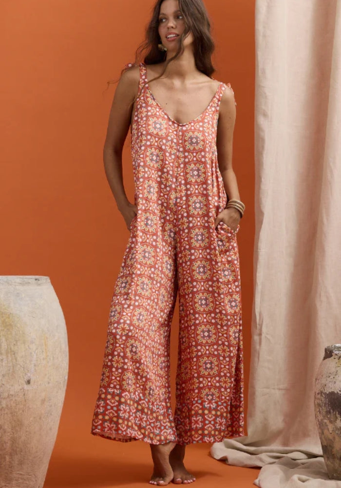 TALISMAN Temple Jumpsuit - Medina Spice