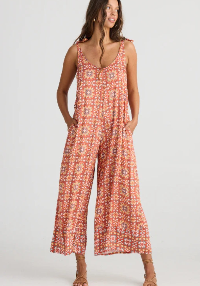 TALISMAN Temple Jumpsuit - Medina Spice