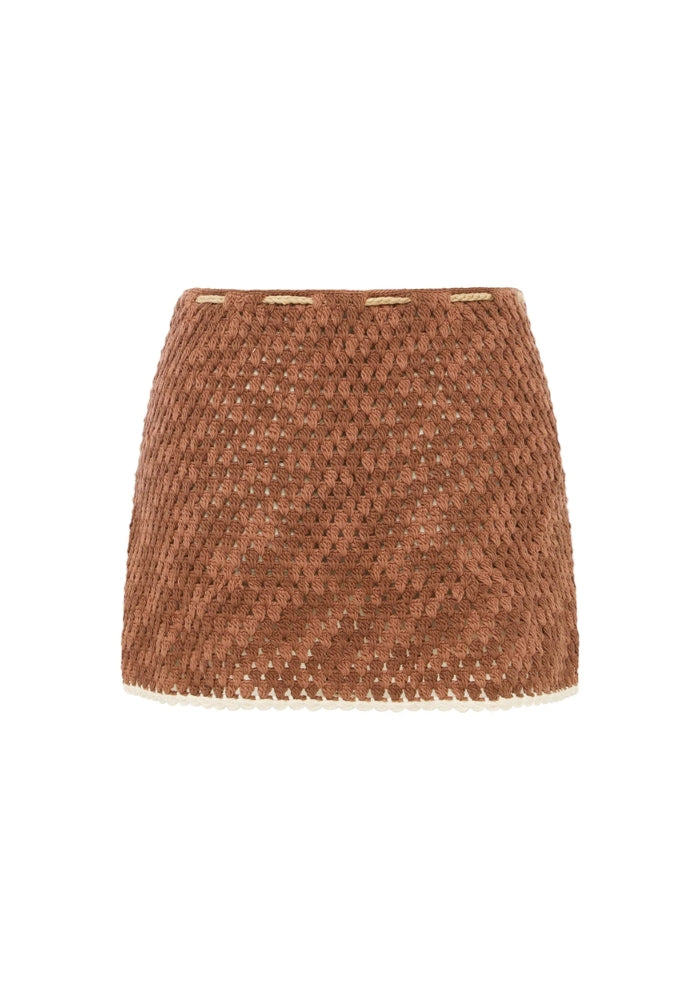 IT’S NOW COOL The Mini Crochet Skirt - Azul