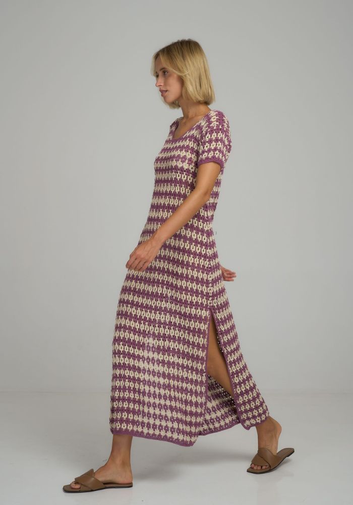 LILYA Vacance Crochet Maxi Dress