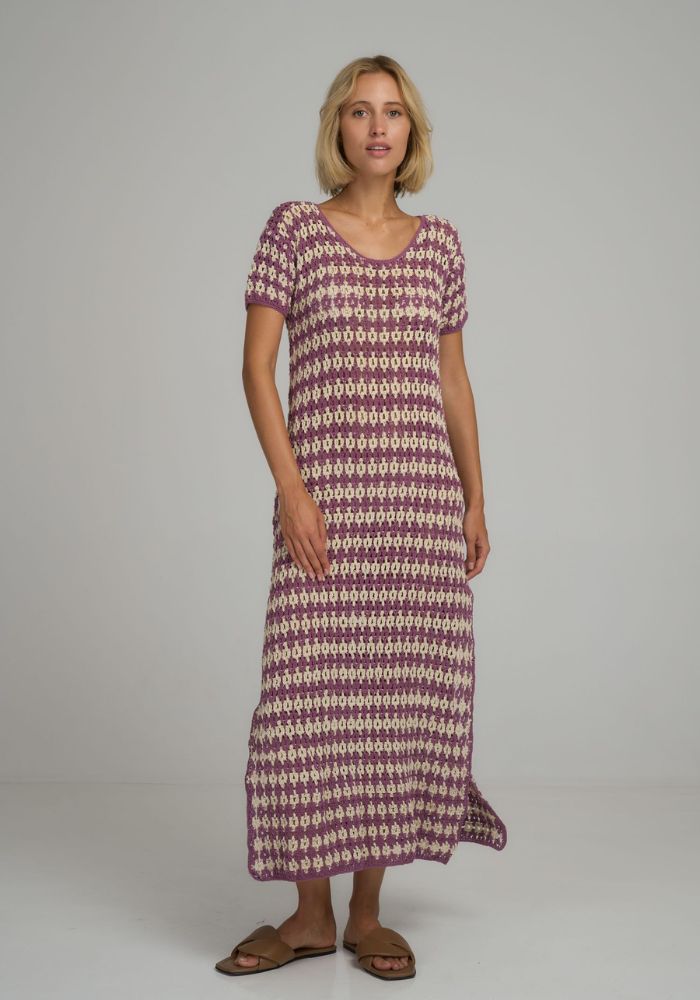 LILYA Vacance Crochet Maxi Dress