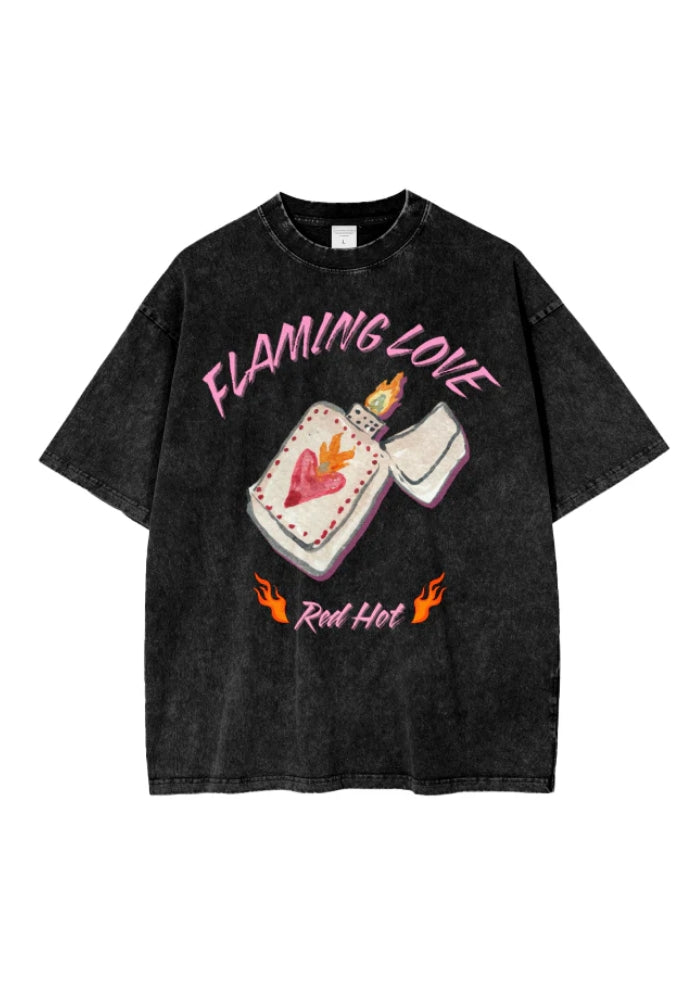 MAKU Flaming Love Oversized tee