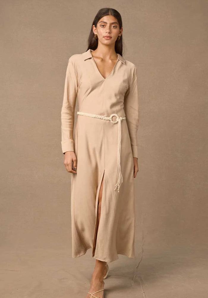 Hermosa Midi Dress - Chai