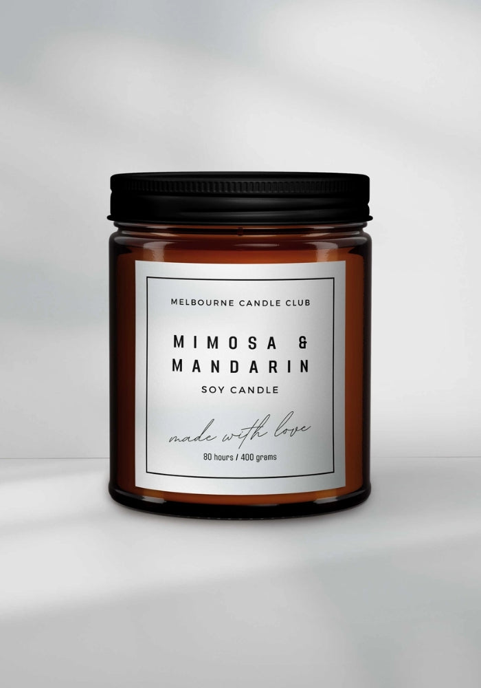 MELBOURNE CANDLE CLUB Mimosa and Mandarin Candle