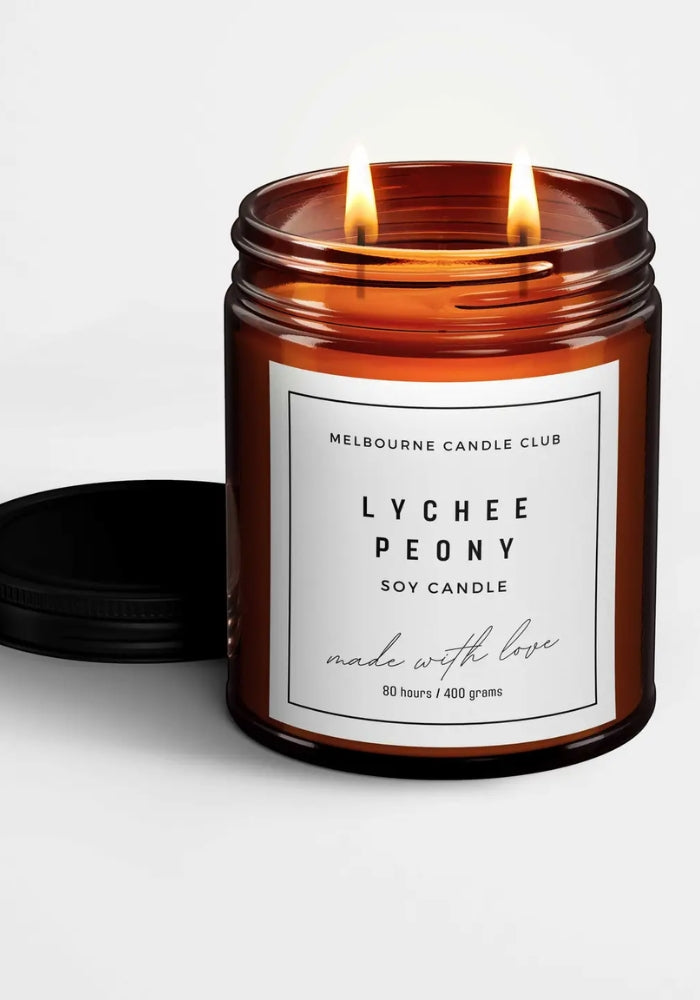 MELBOURNE CANDLE CLUB Lychee Peony Candle