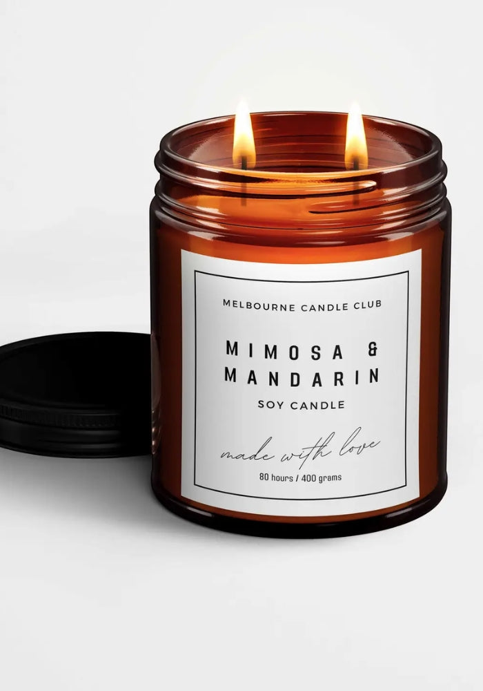 MELBOURNE CANDLE CLUB Mimosa and Mandarin Candle