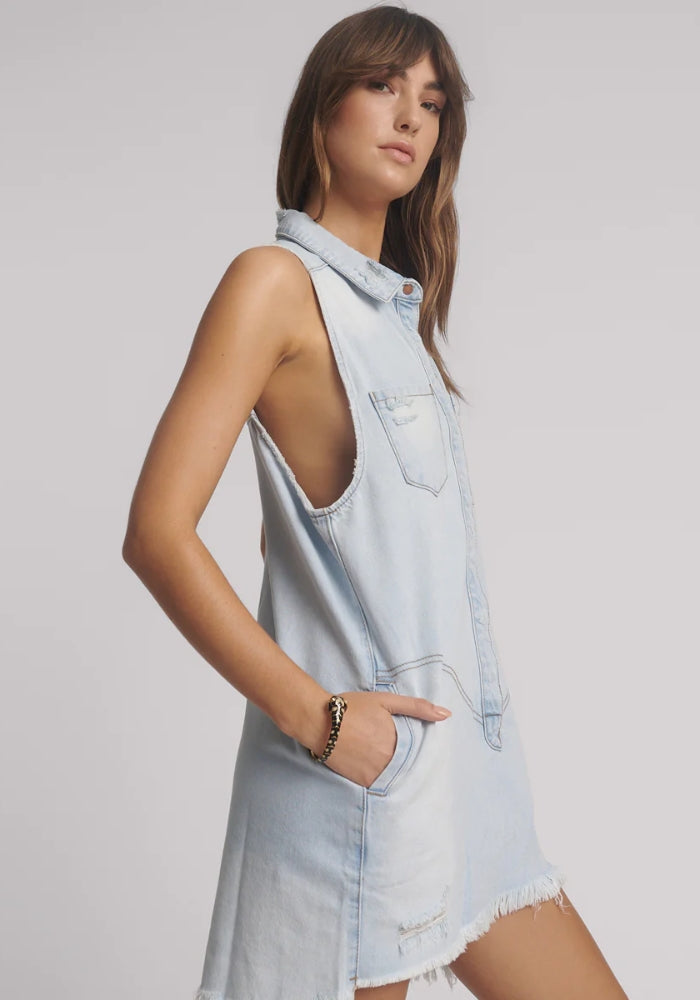 ONE TEASPOON Braxton Mini Denim Dress - Casanova