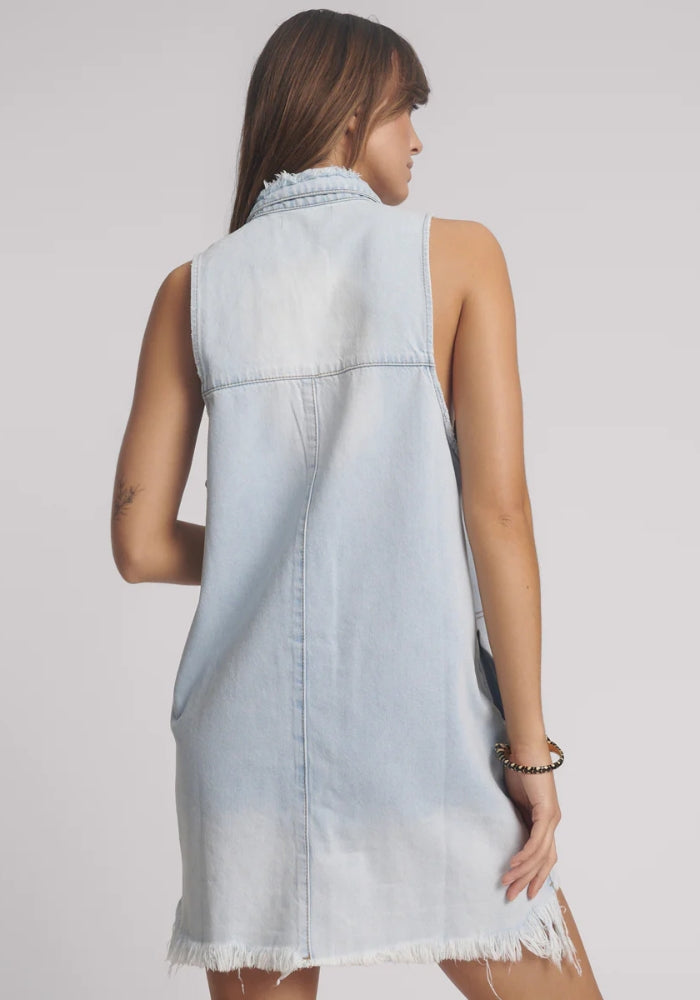 ONE TEASPOON Braxton Mini Denim Dress - Casanova