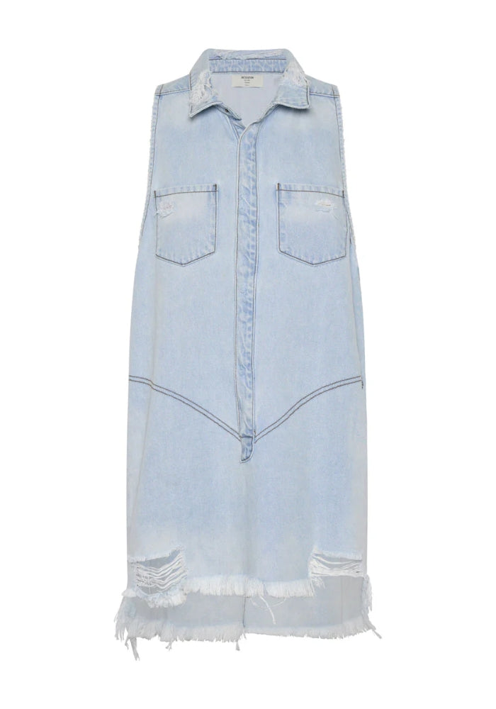 ONE TEASPOON Braxton Mini Denim Dress - Casanova