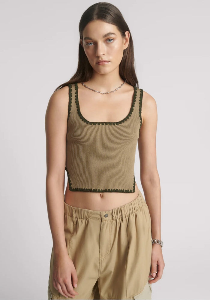 ONE TEASPOON Knitted Scallop Tank