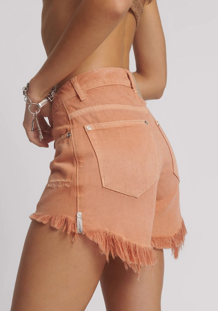 ONE TEASPOON Bonitas High Waist Denim Shorts - Malta Orang