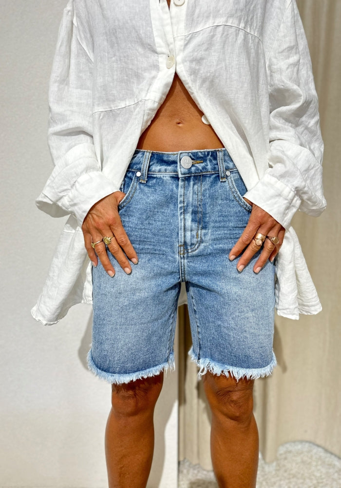 ONE TEASPOON Worn Jackson Wide Leg Short