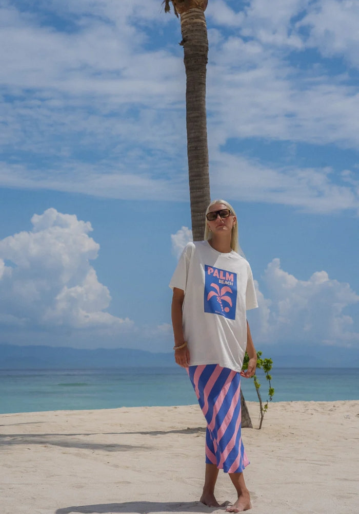 PALM COLLECTIVE Palm Beach Postcard T-Shirt