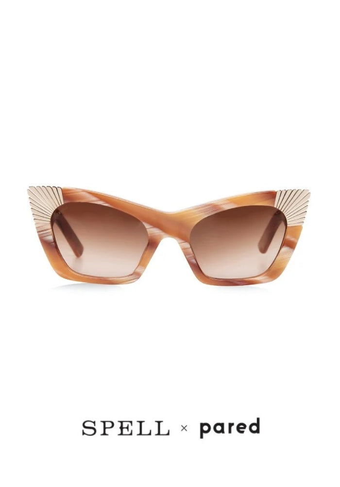 PARED EYEWEAR Spell x Pared - Sunshine Tan Feather Gold