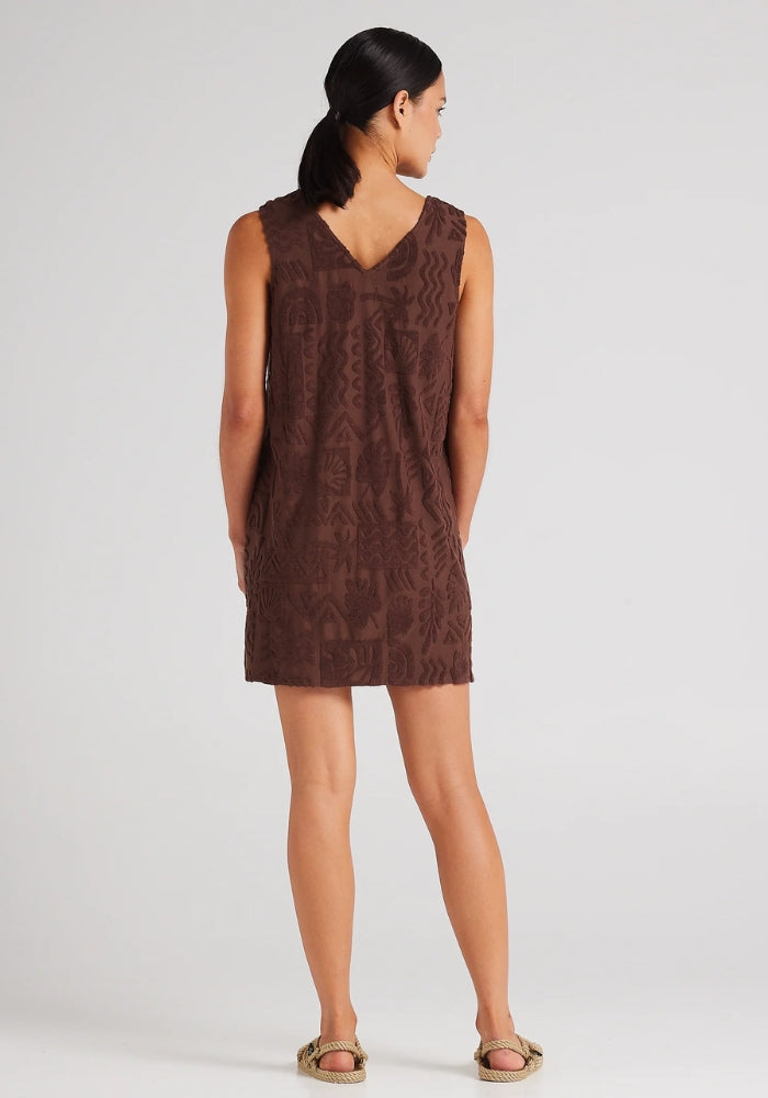 POOLSIDE PARADISIO Mai Tai Tunic - Chocolate