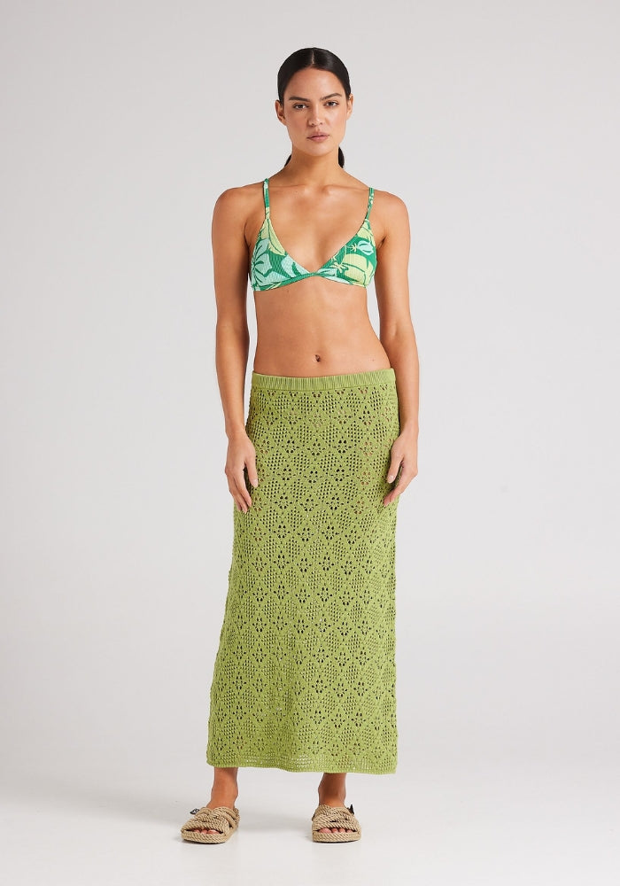 POOLSIDE PARADISO Messina Maxi Skirt Daiquiri